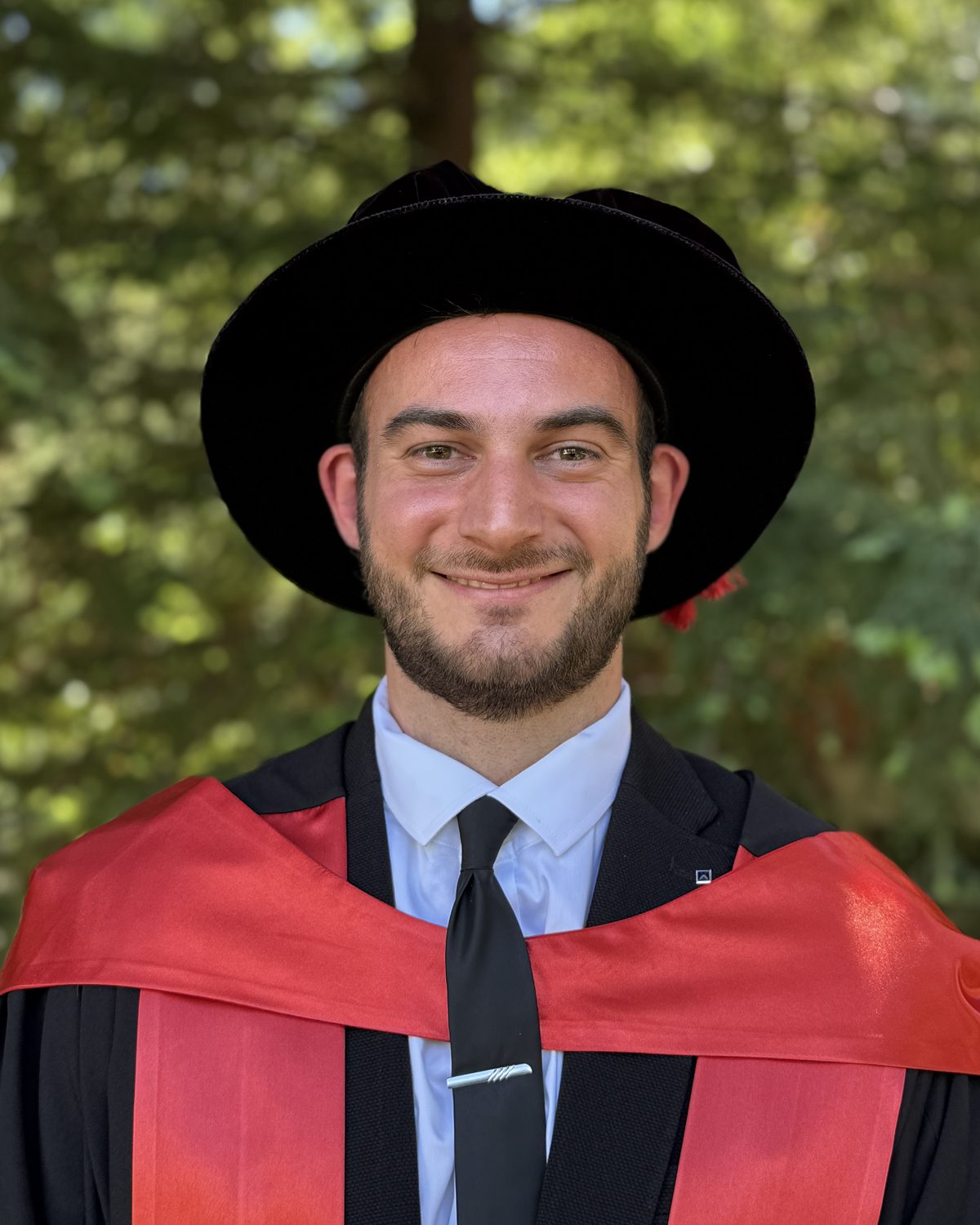 Shaban B. Sulejman in University of Melbourne PhD academic dress
